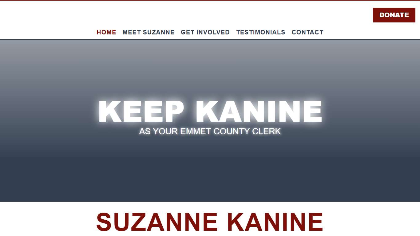 Elect Suzanne Kanine For Emmet County Clerk Petoskey, Michigan